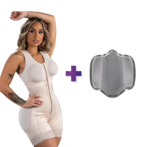 BBL & Lipo | Stage 2 Faja Post-Op Shapewear | With Bra   Ab Board Max