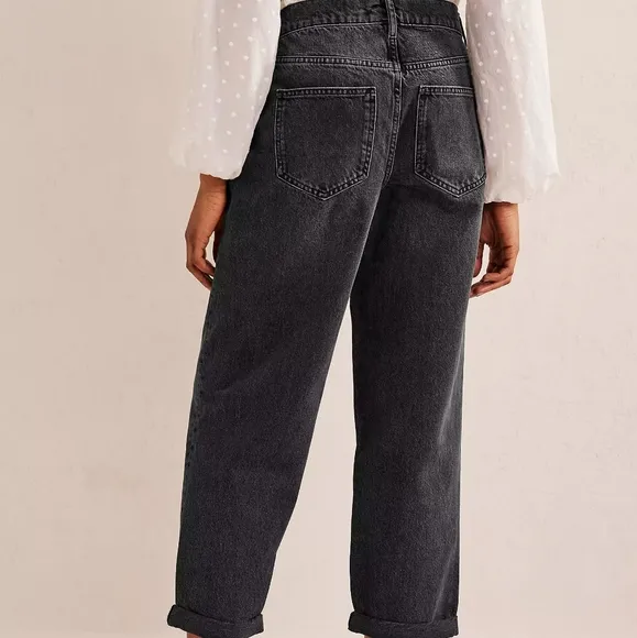 Boden black washed boyfriend jeans