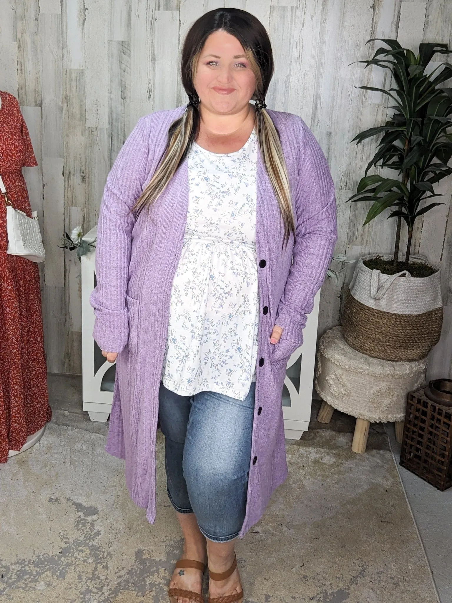 Colbie Ribbed Knit Lightweight Duster (4 colors!)