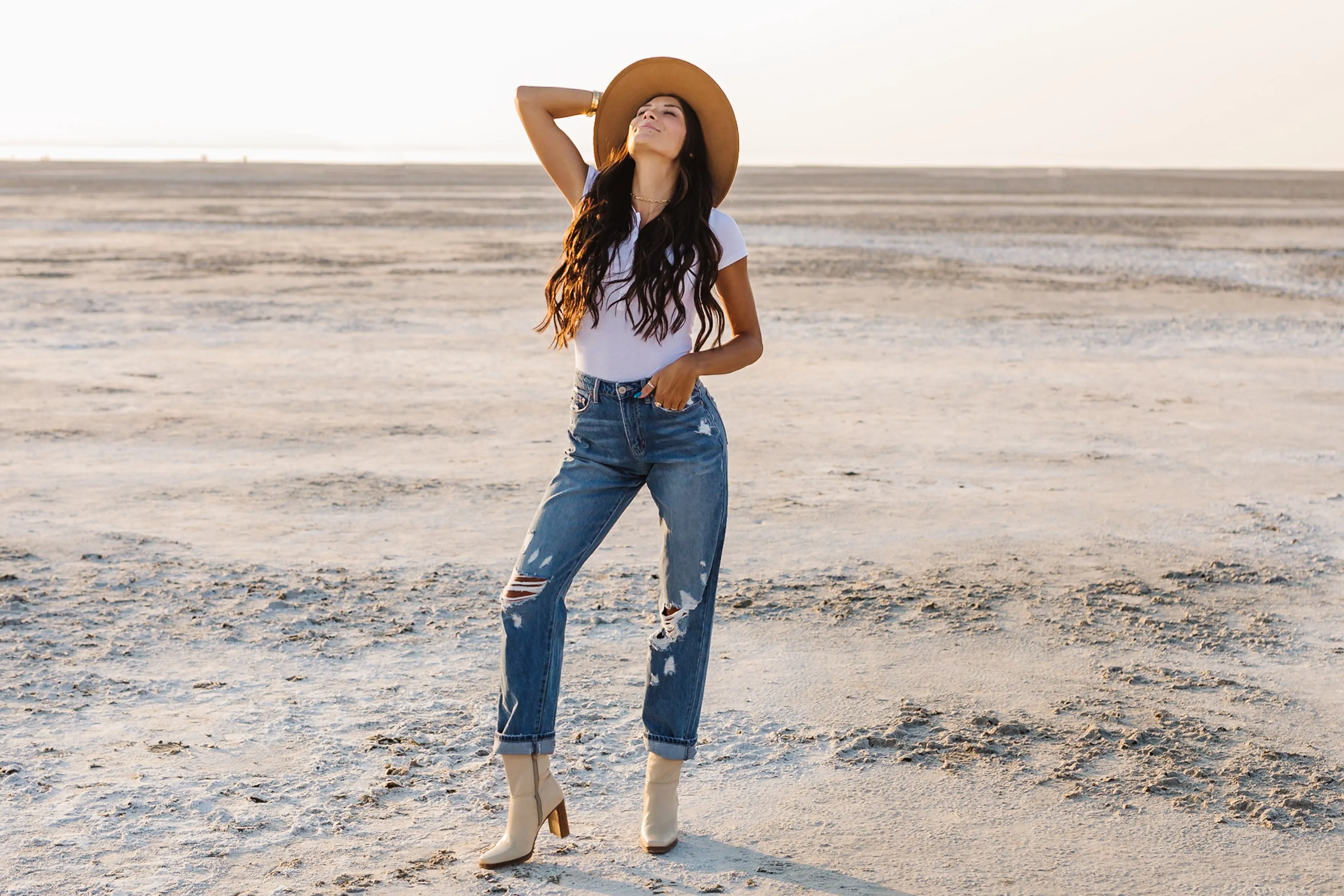 High Rise 90's Boyfriend Kancan Denim