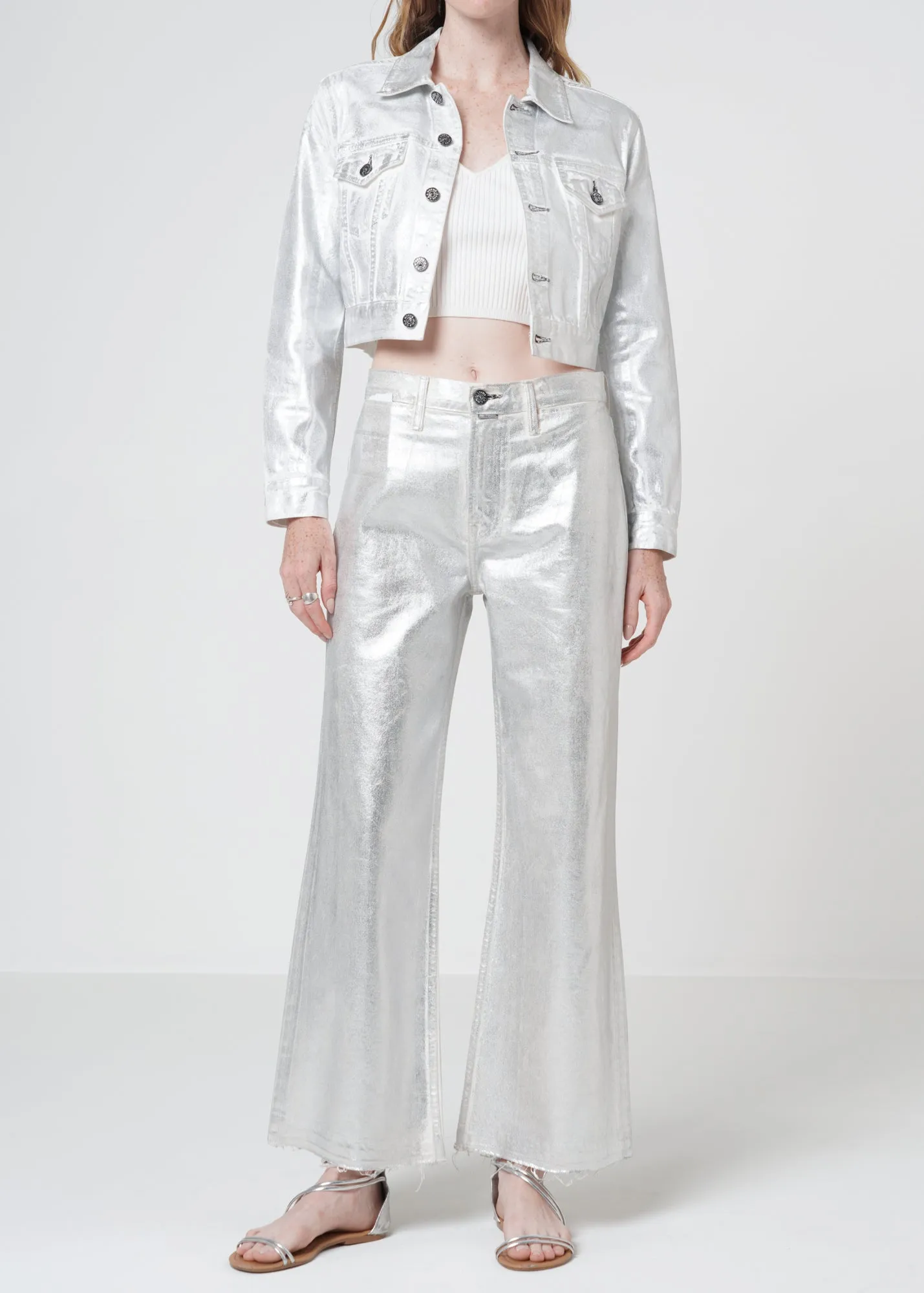Queen High Rise Crop Wide Leg