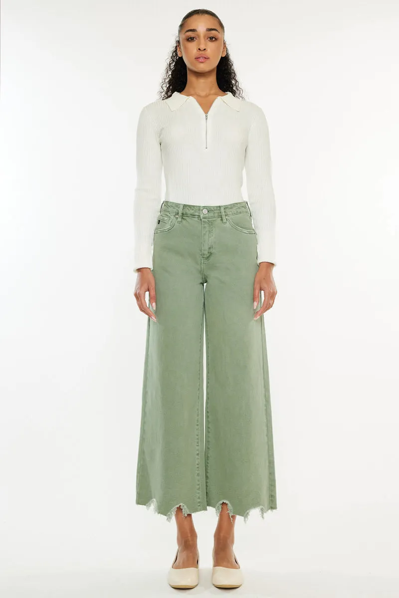 Savie Cropped Wide Leg Jeans